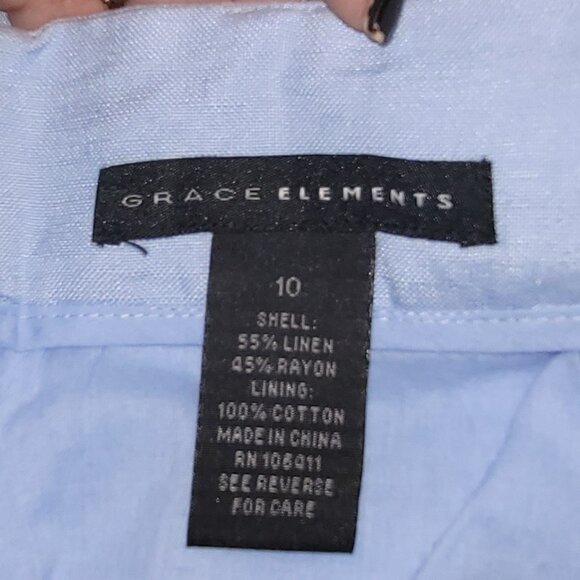Grace Elements Light Blue Mid-length Skirt Size 10 - Picture 6 of 6